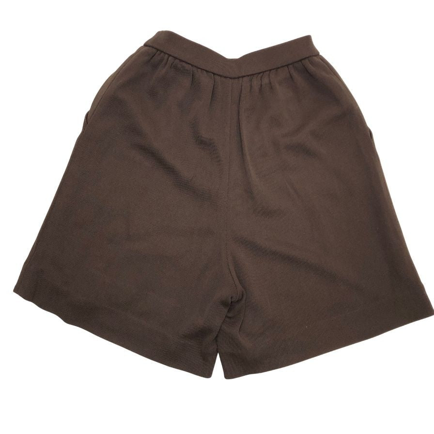 フォクシー ブティック ショートパンツ ニット ハーフ ウエストゴム ブラウン レディース サイズ 38 FOXEY BOUTIQUE 【AFB3】