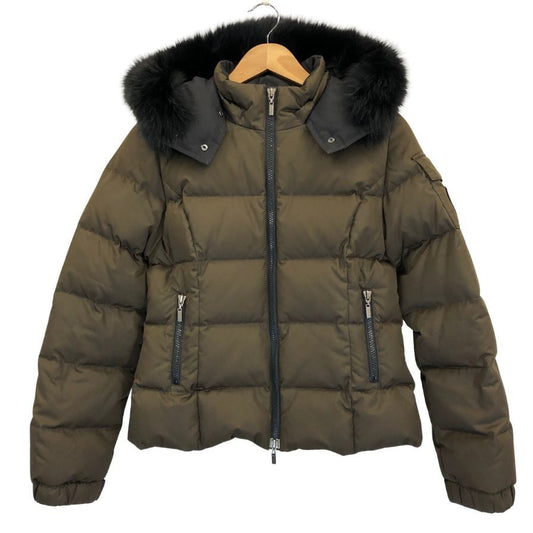 中古■フォクシー ブティック ダウンジャケット フォックスファー レディース ダークブラウン系 サイズ38FOXEY BOTTIQUE 【AFF23】