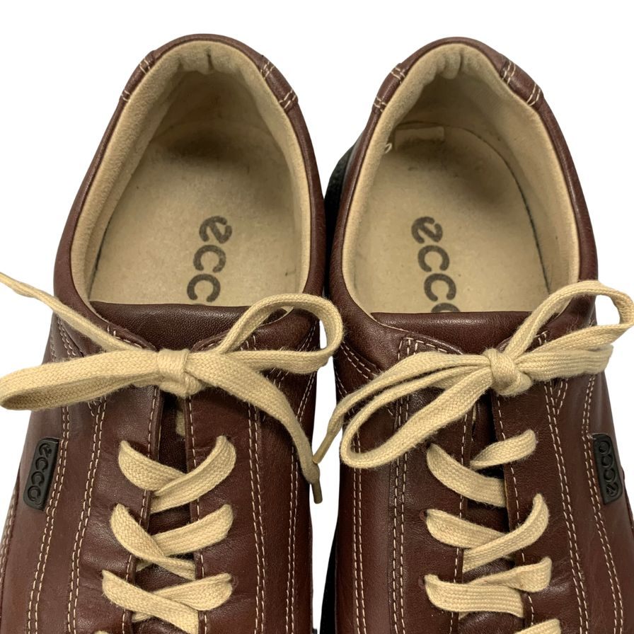 エコー レザースニーカー 5444 ブラウン サイズ27EEE ecco 約27.0cm【AFC43】