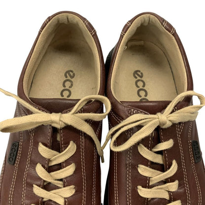 エコー レザースニーカー 5444 ブラウン サイズ27EEE ecco 約27.0cm【AFC43】