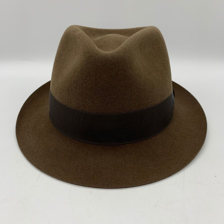 カシラ × ノックス 中折れハット ラビット メンズ サイズ58cm ブラウン CA4LA×KNOX