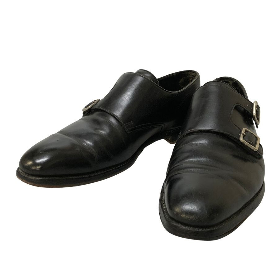クロケット＆ジョーンズ レザーシューズ セイモア ダブルモンク ブラック サイズUK6.5D CROCKETT&JONES 約25.0cm【PTM5】
