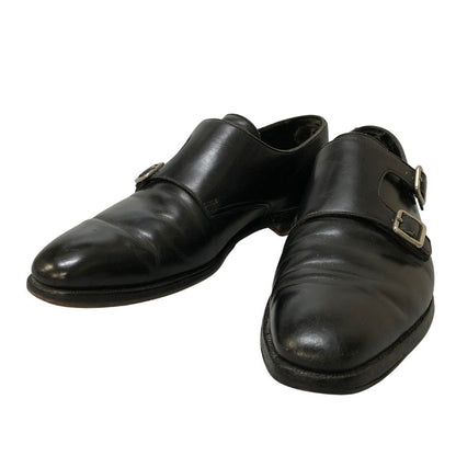 クロケット＆ジョーンズ レザーシューズ セイモア ダブルモンク ブラック サイズUK6.5D CROCKETT&JONES 約25.0cm【PTM5】