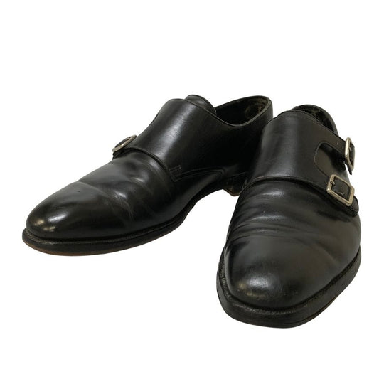 クロケット＆ジョーンズ レザーシューズ セイモア ダブルモンク ブラック サイズUK6.5D CROCKETT&JONES 約25.0cm【PTM5】