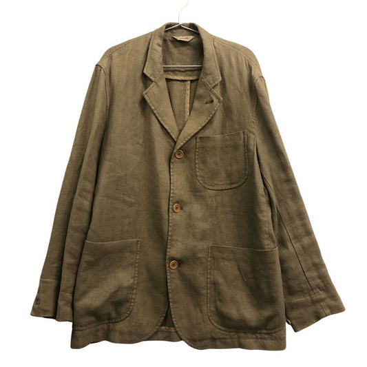 中古◆カパルビオ 3B リネン ジャケット ベージュ メンズ サイズ50 Capalbio 【AFB6】