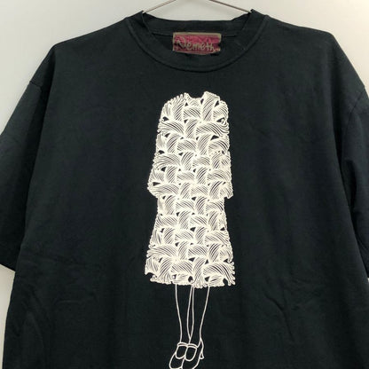 美品◆ネメス Tシャツ フロントプリント ブラック サイズLL メンズ NEMETH 【AFB43】