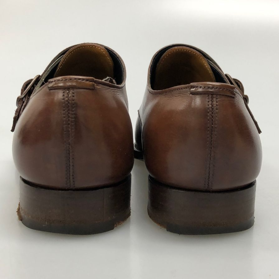 エドワード グリーン ラスト 888 ダブルモンク メンズ サイズ 6ハーフ ブラウン Edward Green ビジネスシューズ 約25.0cm【LA】【中古】