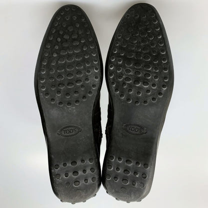 トッズ ドライビングブーツ ロングブーツ カーキ レディース サイズ38 TOD'S 約24.5cm【AFI30】