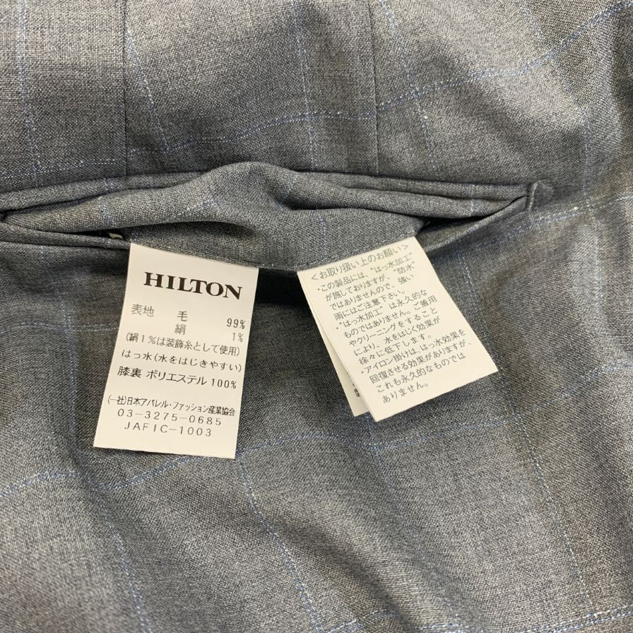 ヒルトン スーツ セットアップ 2B グレー サイズA6 メンズ HILTON【AFA22】