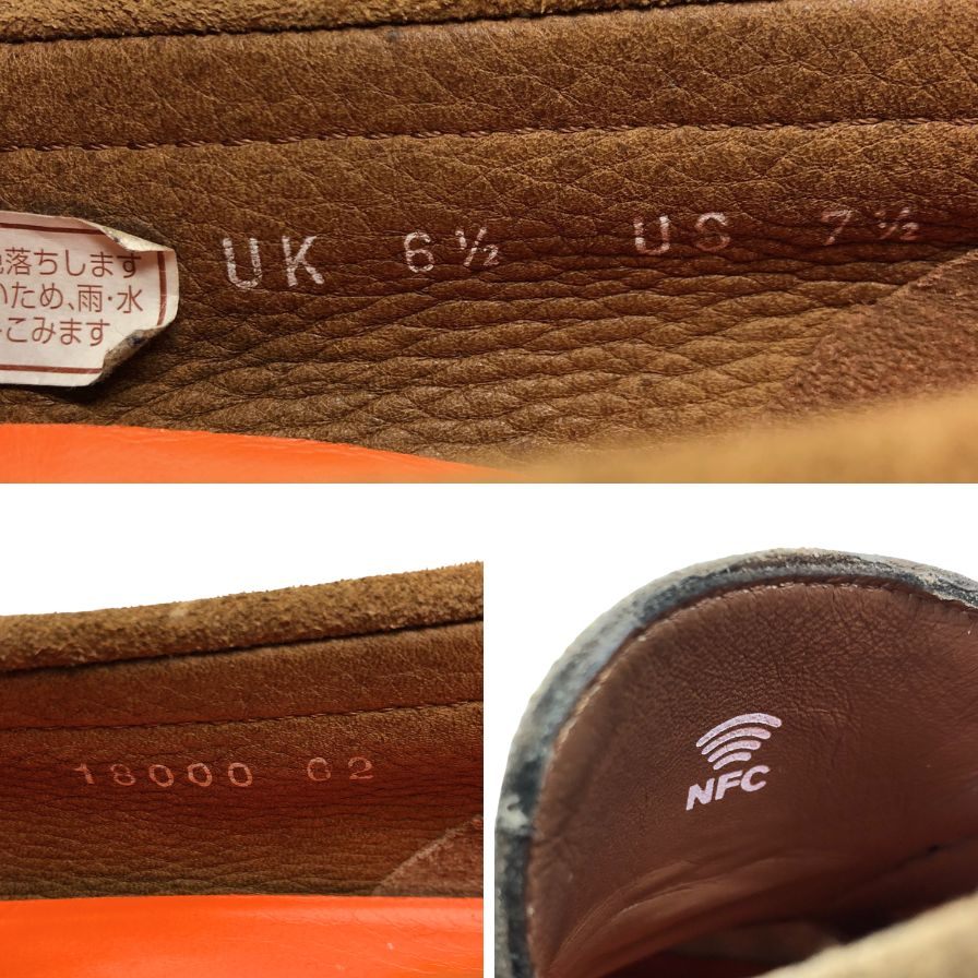 サントーニ ローファー 18000 スエード  ブラウン サイズUK6.5 メンズ SANTONI 約25.0cm【AFC40】