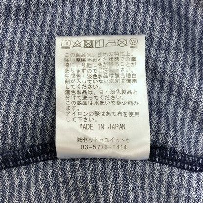 美品◆アドミラル ゴルフ ポロシャツ 刺繍 ロゴ チャック 半袖 コットン ポリエステル ゴルフウェア ブルー メンズ サイズL Admiral GOLF 【AFB18】