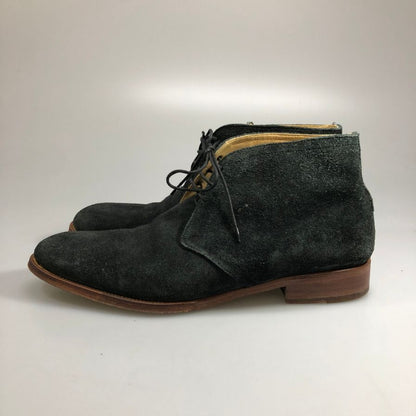 レイノス RM 303-201 スエード チャッカブーツ メンズ ネイビー サイズ8.5 REINOS 約27.5cm【AFC47】