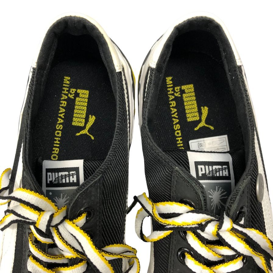 プーマ ローカットスニーカー ブラック×ホワイト メンズ サイズ28㎝ PUMA 約28.0cm【AFC34】