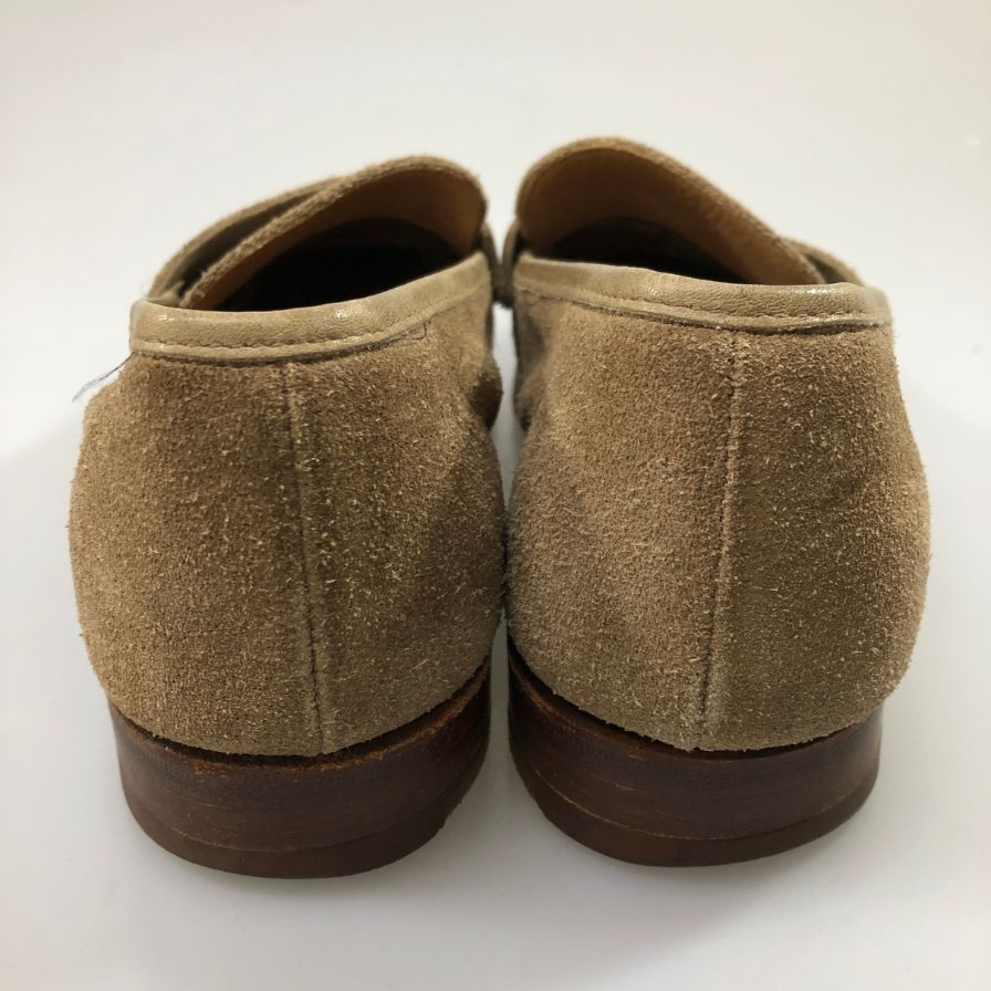 クロケット＆ジョーンズ CAMDEN SUB コインローファー スエード メンズ ベージュ UK6.5 Crockett&Jones 約25.0cm【AFD15】