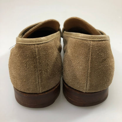 クロケット＆ジョーンズ CAMDEN SUB コインローファー スエード メンズ ベージュ UK6.5 Crockett&Jones 約25.0cm【AFD15】