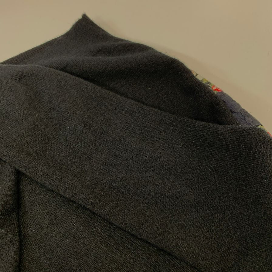 中古◆ドルチェ＆ガッバーナ アンサンブルニットカーディガン 花柄 レディース サイズ不明 ブラック Dolce & Gabbana 【AFB7】