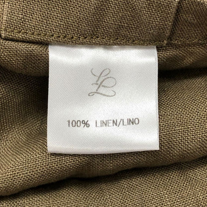 極美品◆レスレストン リネンジャケット スペンス ブライソン生地 メンズ サイズ L ブラウン LES LESTON 【AFB3】
