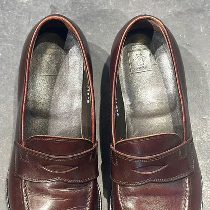 パラブーツ レザーシューズ シャンボード Uチップ カーフ ブラック メンズ サイズUK7 Paraboot CHAMBORD ビジネスシューズ 約25.5cm【LA】【中古】