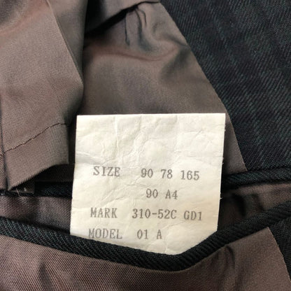 美品◆チャップス ラルフローレン テーラードジャケット 2B オールド グリーン チェック メンズ サイズ90A4 CHAPS Ralph Lauren 【AFA21】