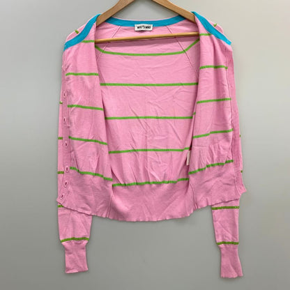 極美品◆フーズフー レディース カーディガン サイズ不明 ピンク WHO*S WHO 【AFB15】