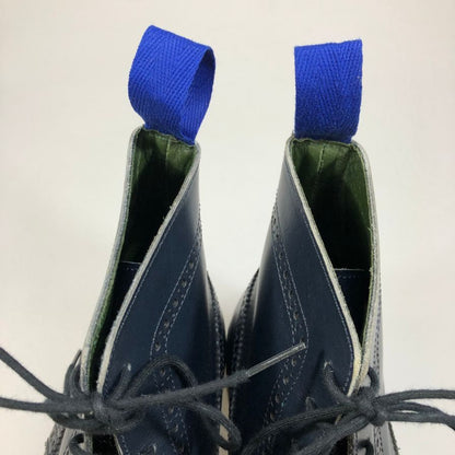 トリッカーズ カントリーブーツ ウイングチップ M7655 メンズ  ネイビー サイズUK7 Tricker's ブーツ 約25.5cm【LA】【中古】