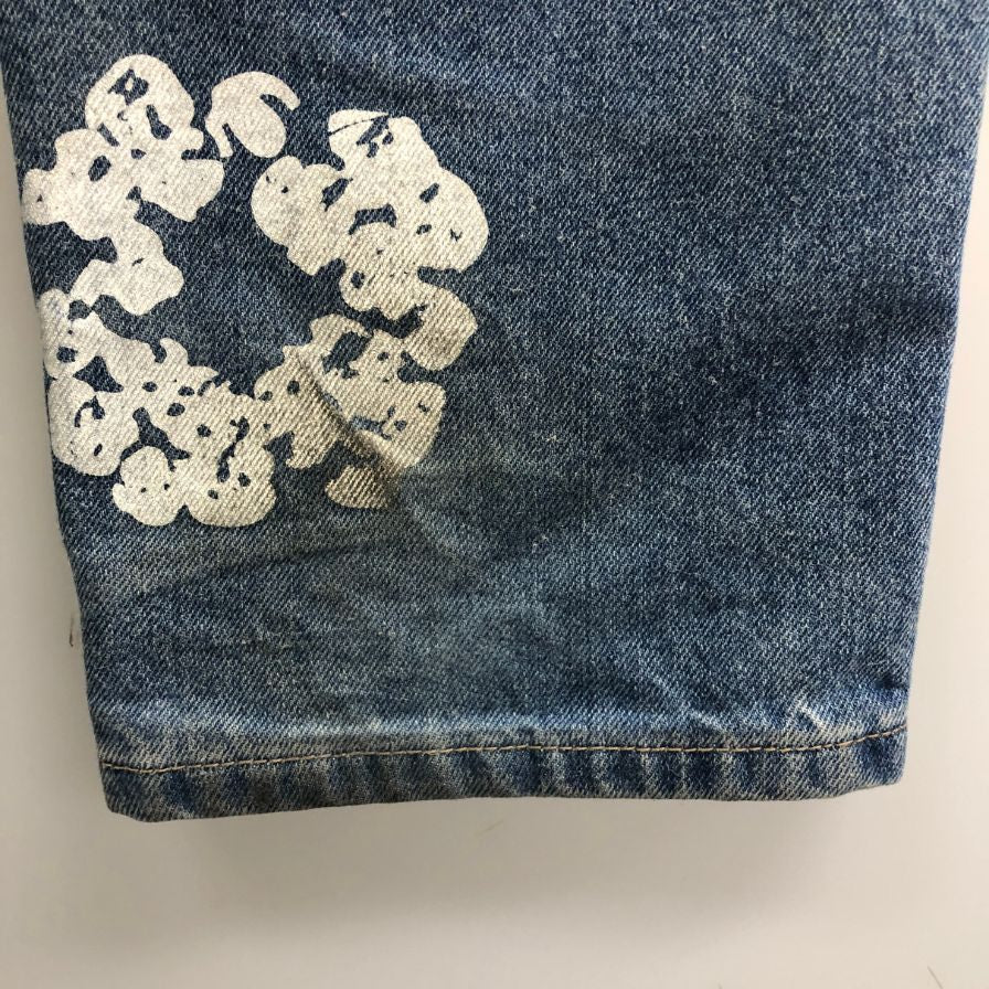 リーバイス×デニムティアーズ フラワープリント デニム メンズ サイズ30 ブルー系  Levi's Denim Tears 【AFB19】