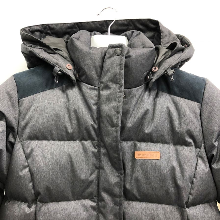 美品◆モンベル 韓国 MX3W-D16W-672 ダウンコート グレー レディース サイズ 95  mont-bell 【AFA5】