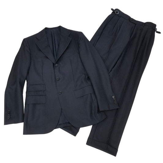 ヴィターレ・バルベリス・カノニコ スーツセットアップ ウール ネイビー メンズ46 VITALE BARBERIS CANONICO【AFF24】