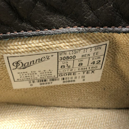 ダナー レザーブーツ マウンテンライト2 30800 ゴアテックス メンズ ダークブラウ サイズ8 1/2 Danner 約26.5cm【AFD15-2】