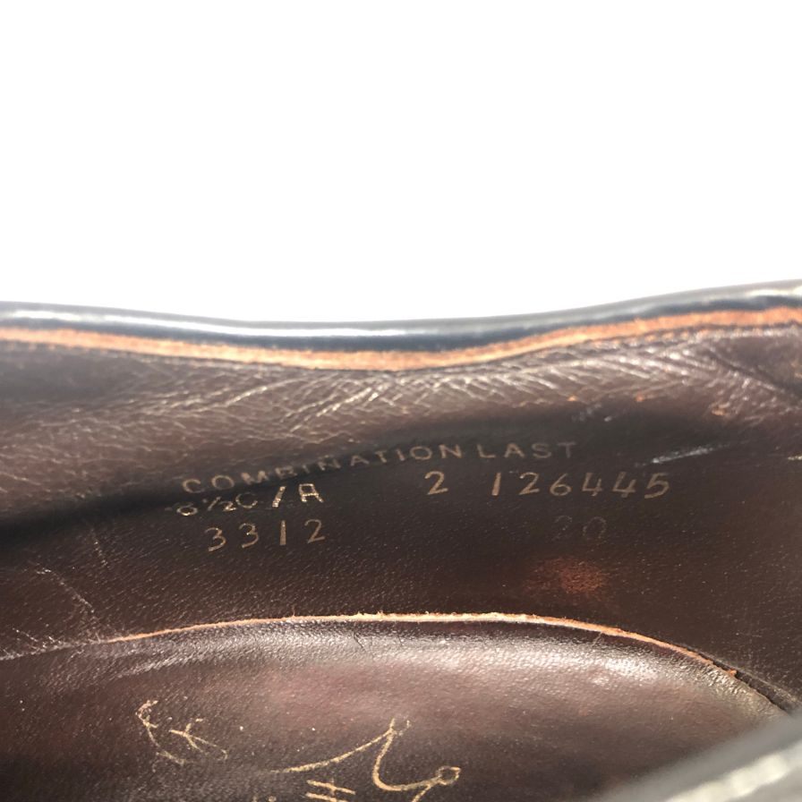 ハノーバー ウイングチップ グレインレザー サイズUS8.5C メンズ  HANOVER 約26.5cm【AFC45】