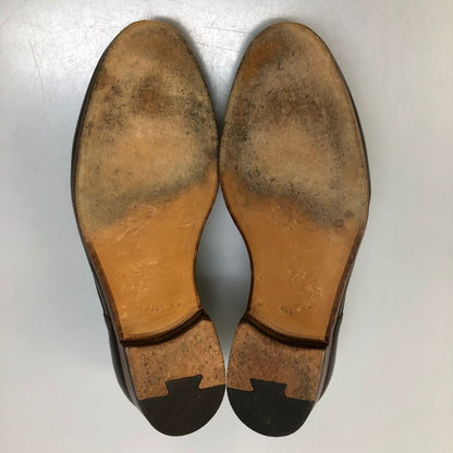フラテッリジャコメッティ ローファー スリッポン シボレザー ブラウン サイズ40.5 F.LLI Giacometti 約25.5cm【AFC29】