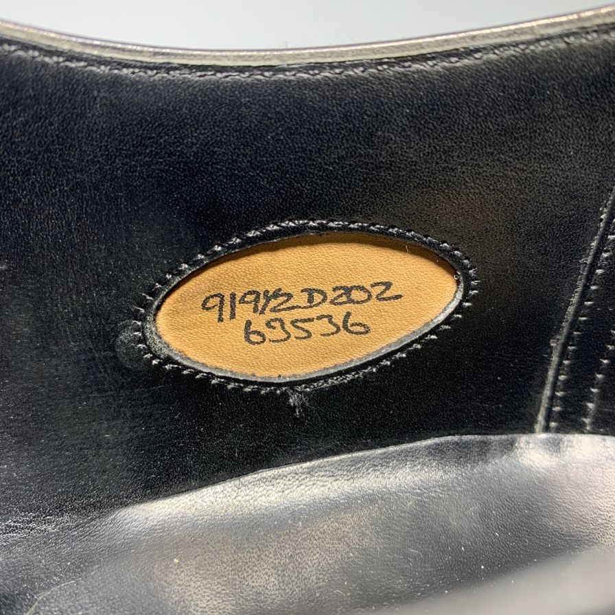 エドワードグリーン パース レザーシューズ Uチップ ダービー カーフ ブラック サイズUK9.5 EDWARD GREEN ビジネスシューズ 約28.0cm【LA】【中古】