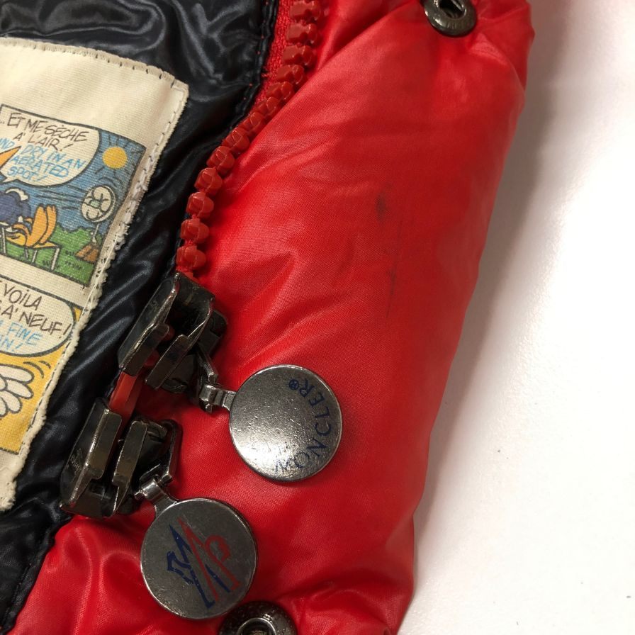 中古◆モンクレール ダウンジャケット エベレスト メンズ サイズ0 レッド MONCLER EVEREST 【AFA22】