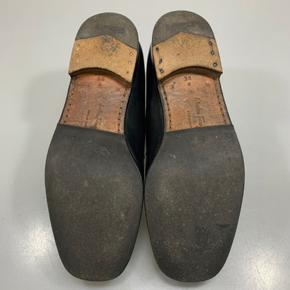 サルバトーレ フェラガモ ローファー 編み込 ローファー ブラック メンズ サイズ8 Salvatore Ferragamo 約26.0cm【AFC45】