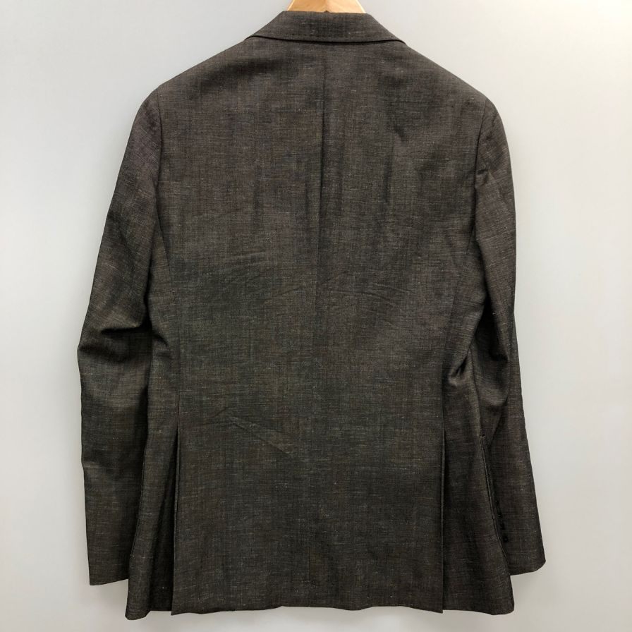 SUIT SELECT ウールテーラードジャケット Y5 ブラウン 中古◇スーツセレクト ウールリネン テーラードジャケット