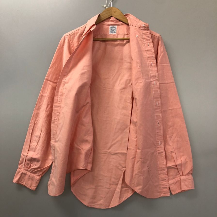 極美品◆ブルックスブラザーズ BDシャツ メイカーズ スリムフィット ピンク サイズ15.5-6 メンズ Brooks Brothers 【AFB32】