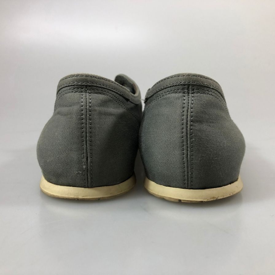 プラダ スニーカー 5638 キャンバス トゥチップ グレー系 レディース サイズ36.5 PRADA 約23.5cm【AFC49】