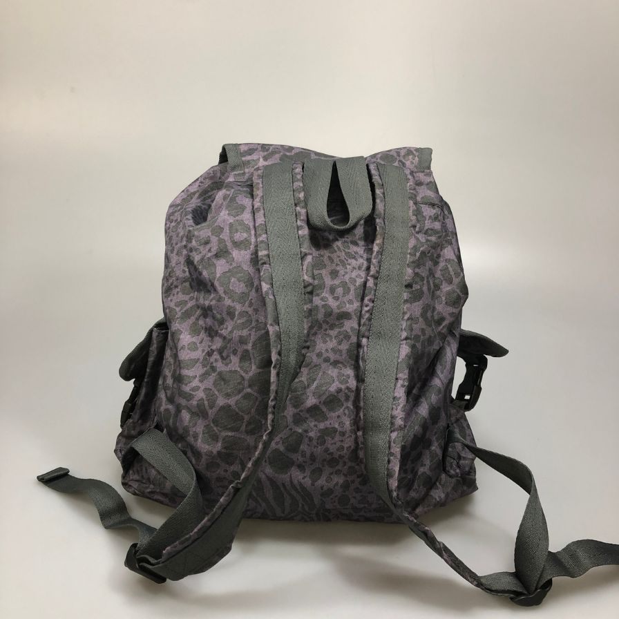 レスポートサック リュック メンズ パープル レオパード柄  LeSportsac【AFE5】