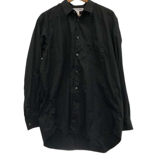 中古◆コムデギャルソンシャツ コットンポプリン レギュラーカラー シャツ FZ-B011 メンズ サイズXL ブラック COMME des GARONS SHIRT 【AFB41】