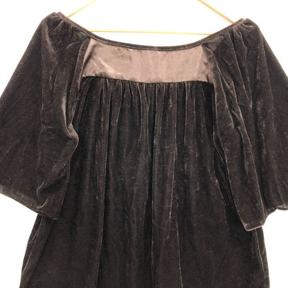 美品◆ミニョン シャツ レディース オフショル ブラウン サイズL Mignon 【AFB11】