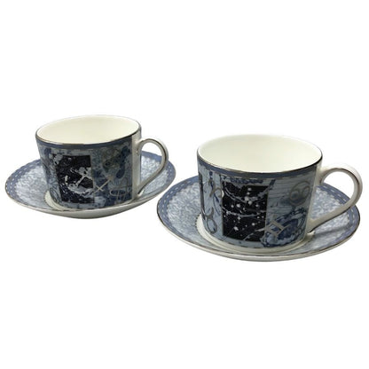 ウェッジウッド ペア カップ&ソーサー ミレニアムコレクション 21世紀 1999年 WEDGWOOD【AFI22】【中古】