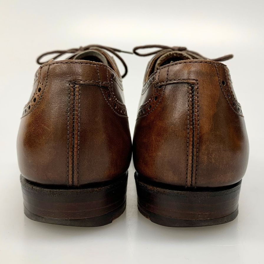クロケット&ジョーンズ レースアップシューズ ハンドグレードライン エンデル ブラウン サイズUK7D CROCKETT&JONES ENDELL ビジネスシューズ 約25.5cm【LA】【中古】