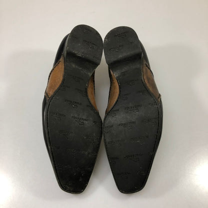 ウーゴ&エンツォ レザーシューズ サイドジップ ブラック メンズ サイズ8.5 HUGO&ENZO 約26.5cm【AFC50】