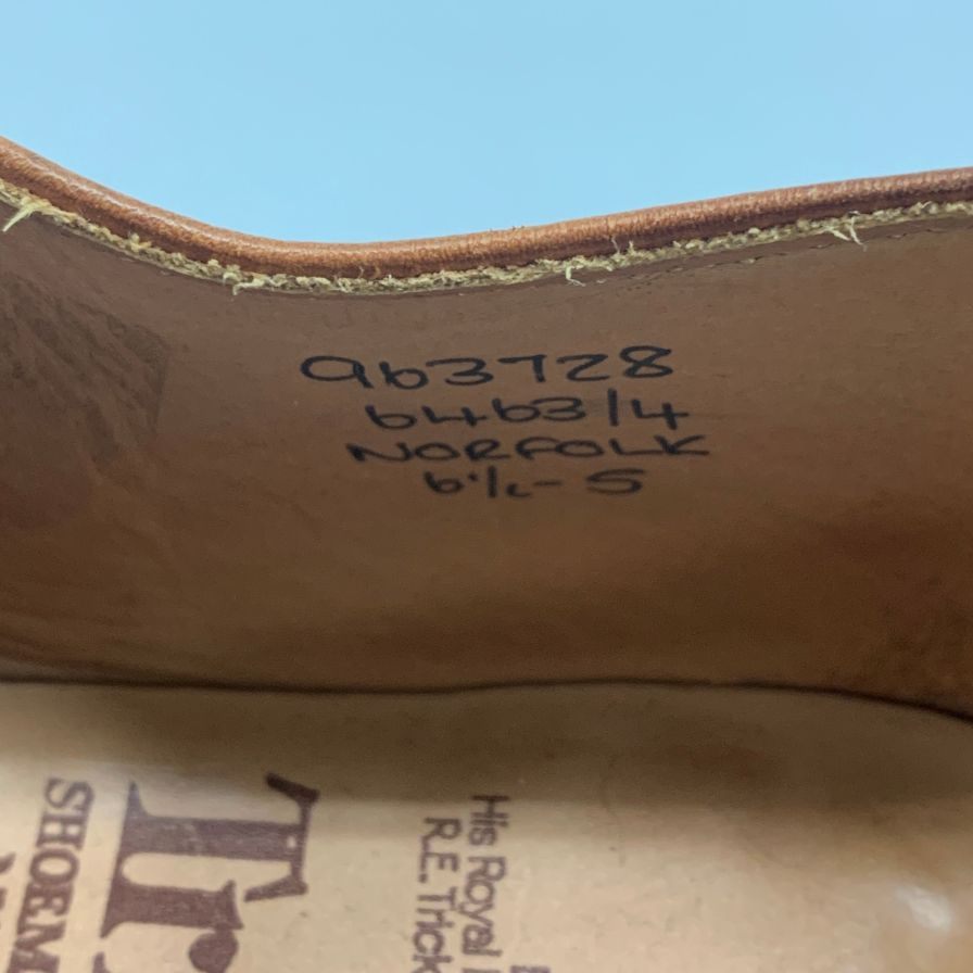 トリッカーズ ノーフォーク ウイングチップ ブラウン サイズUK6.5 Tricker's ビジネスシューズ 約25.5cm【LA】【中古】