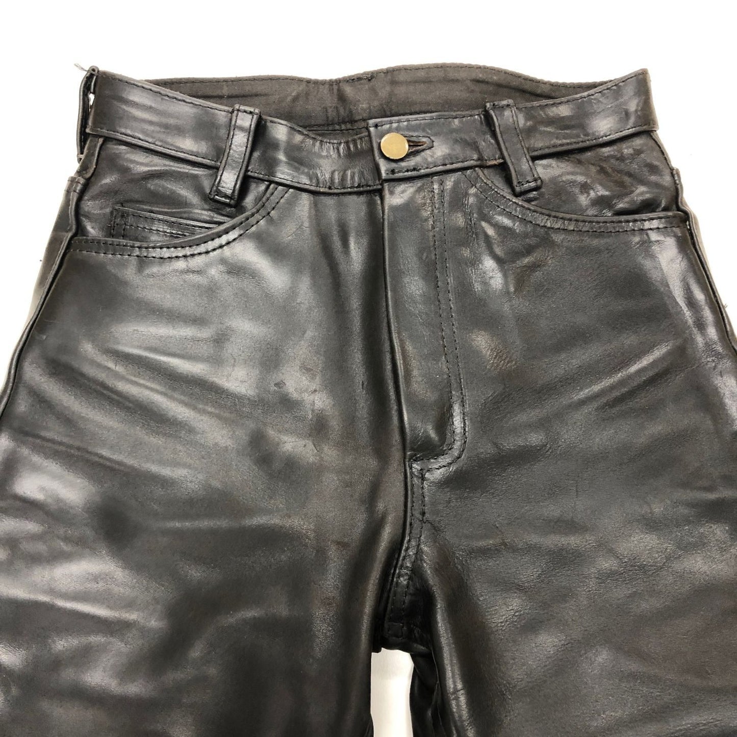 バンソン レザーパンツ ブーツカット ホースハイド MADE IN USA メンズ サイズ30 ブラック VANSON 【AFA21】