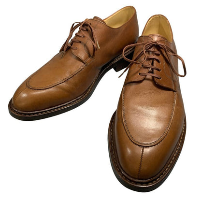 パラブーツ レザーシューズ Uチップ ルソー マロン メンズ ブラウン サイズUK6.5 PARABOOT ROUSSEAU ビジネスシューズ 約25.5cm【LA】【中古】