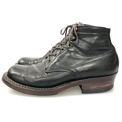 ホワイツ ブーツ ワークブーツ セミドレス バッファロー レザー レースアップ ブラック メンズ サイズ27相当 WHITE'S BOOTS SEMI DRESS 約27.0cm【AFC40】