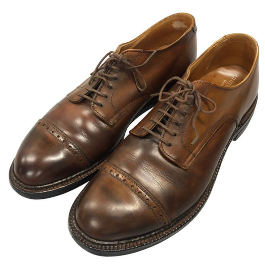 オールデン ユナイテッドアロウズ レザーシューズ  5682 パンチドキャップトゥ カーフ メンズ ブラウン サイズ6ハーフ ALDEN ビジネスシューズ 約24.5cm【LA】【中古】