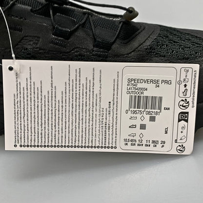 サロモン ローカットスニーカー スピードバース ブラック メンズ サイズ29cm Salomon SPEEDVERSE PRG 約29.0cm【AFD3】