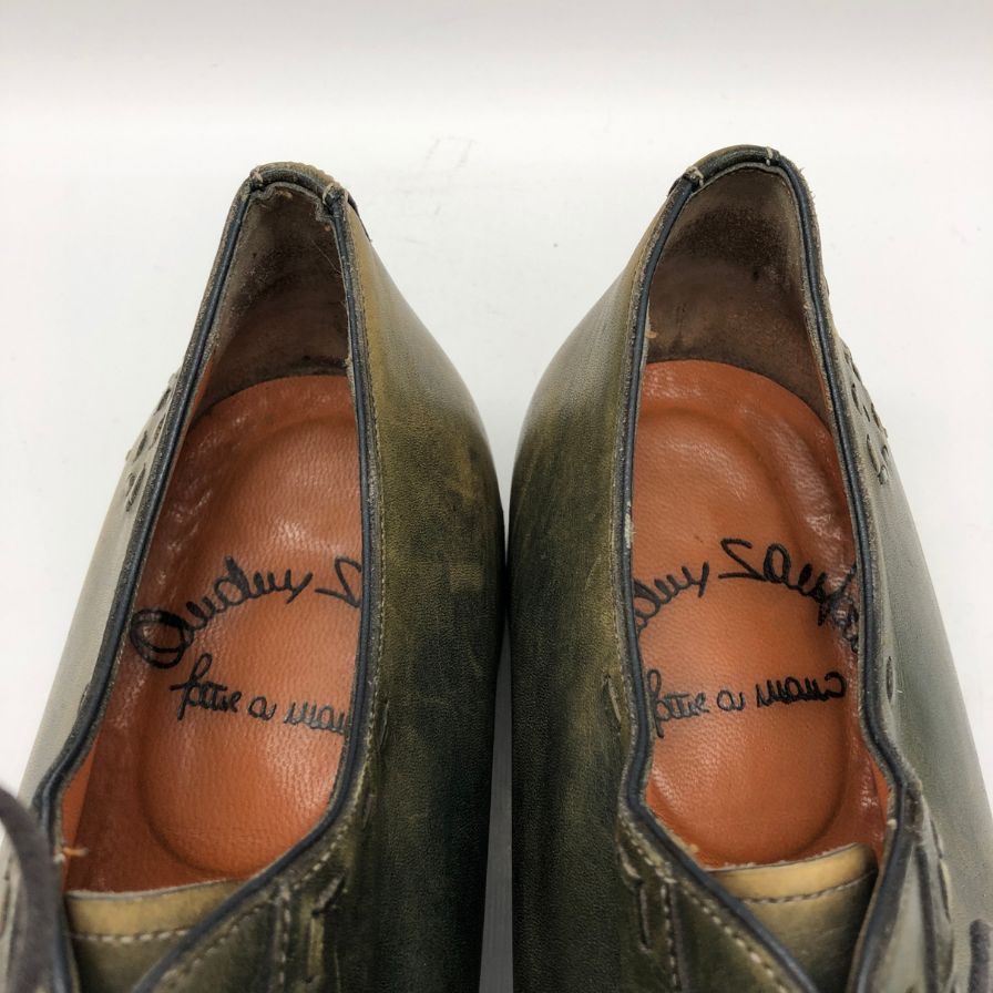 サントーニ レースアップ レザーシューズ ストレートチップ 7995 メンズ サイズ6.5 Santoni 約25.5cm【AFC47】